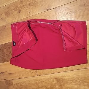 asos red skirt